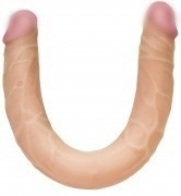 Фаллоимитатор двухголовый "Lesbi" супер реалистичный 