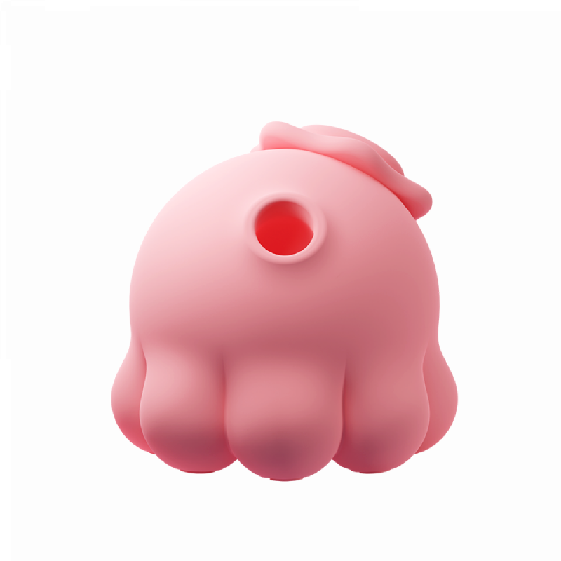 Вакуумный стимулятор-вибратор с подогревом "Galaku Vitality Octopus" розовый 